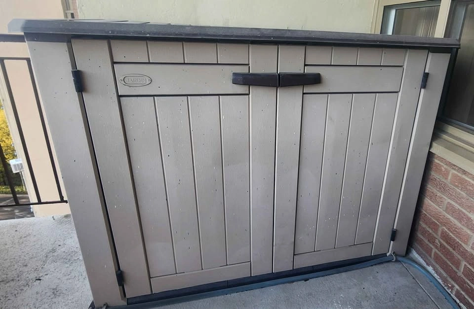 Large Outdoor Storage Shed Cabinet – Patio & Balcony Organizer - photo 3