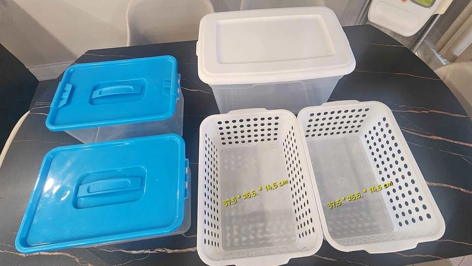 Large Storage Bins & Organizer Basket Bundle