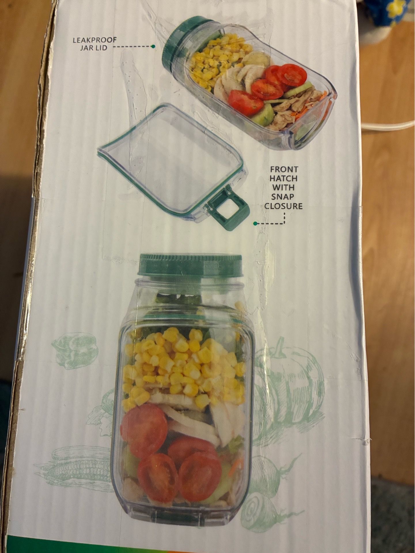 2-pack 34oz Plastic Salad Containers - photo 5