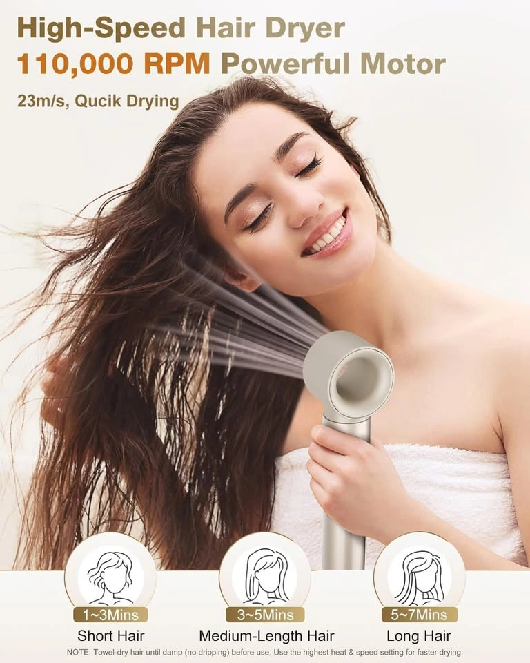 7MAGIC Hair Dryer Brush & 6 in 1 Hair Styler, Silver - photo 4