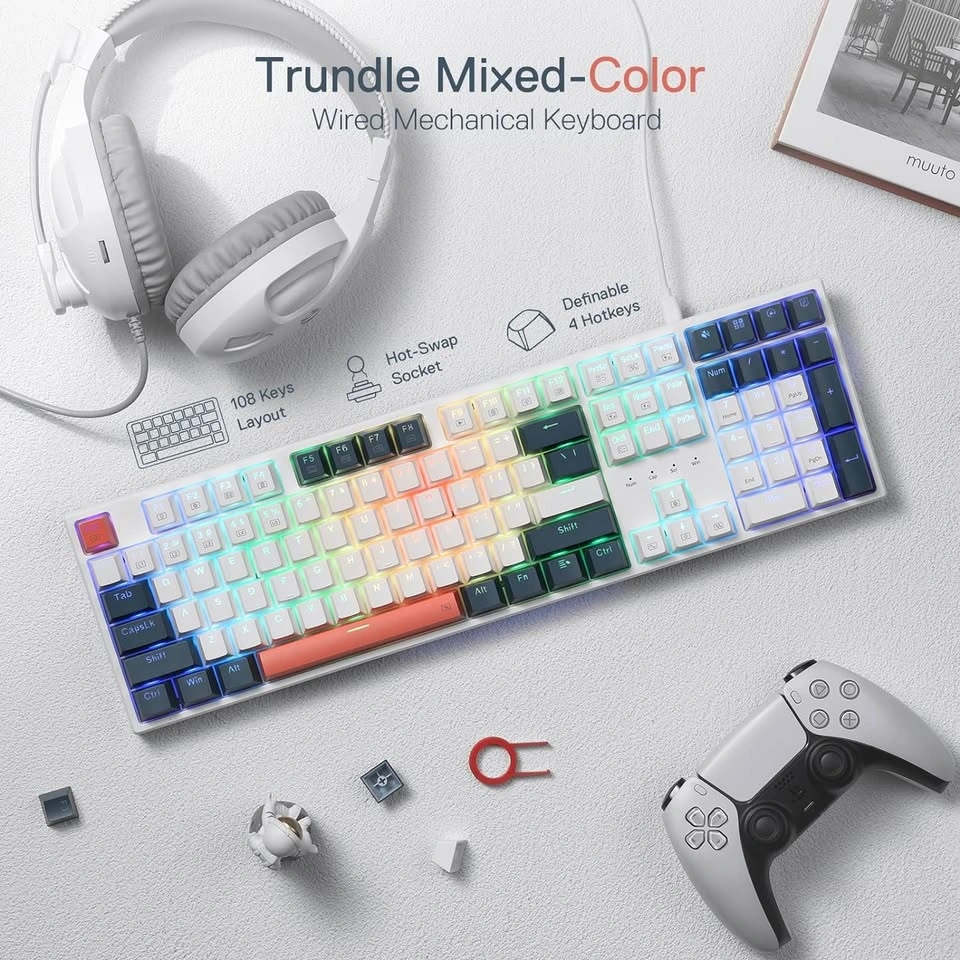 NEW Redragon K668 RGB Mechanical Gaming Keyboard - photo 3