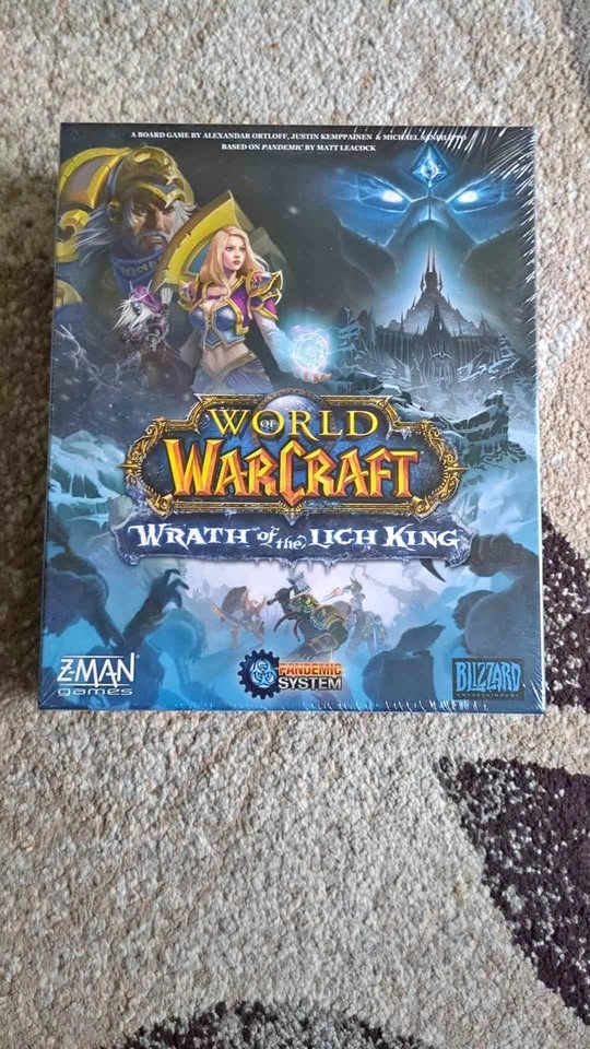 Sealed World of Warcraft Wrath Lich King Board Game Pandemic Sys