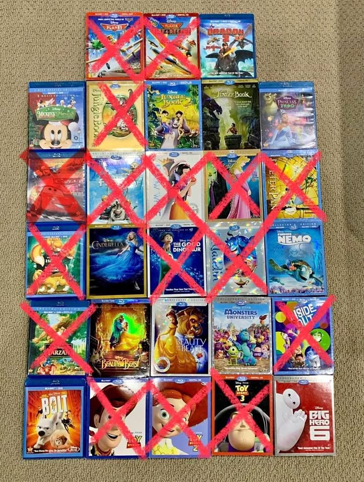 Disney Blu-rays $10 & DVDs $5