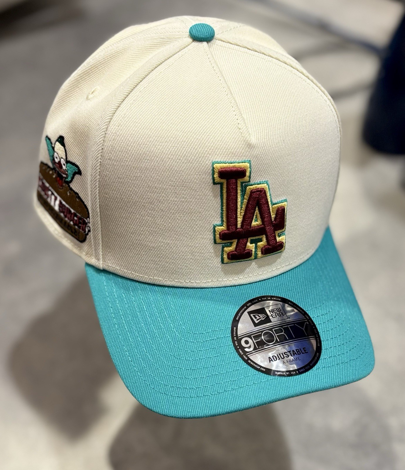 Sold Out Dodgers X Simpsons Krusty Burger Snapback Cap