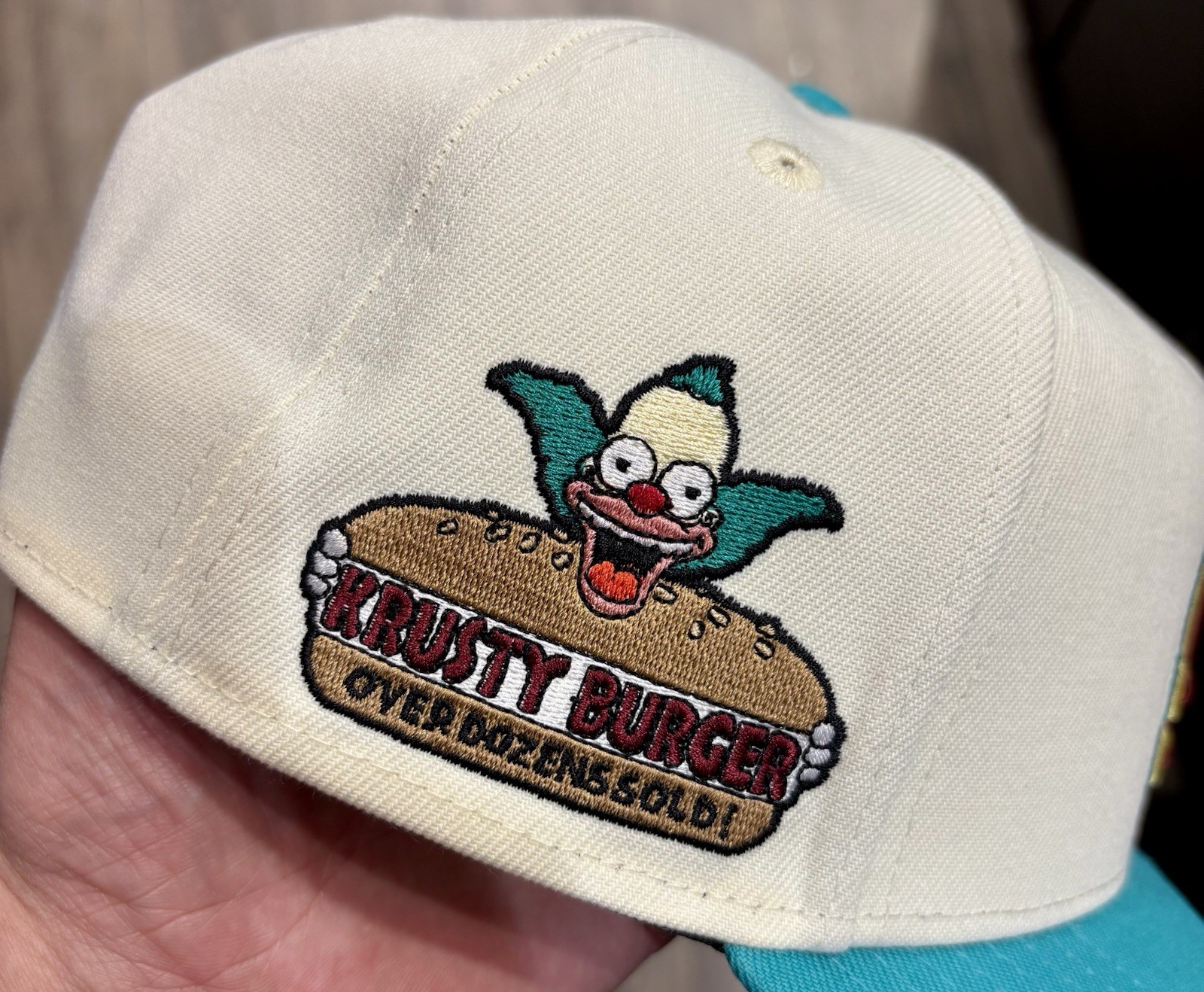 Sold Out Dodgers X Simpsons Krusty Burger Snapback Cap - photo 2