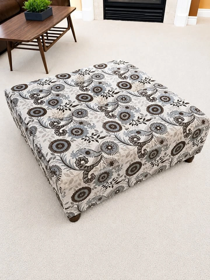 Large Square Ottoman (36x36x13) - Clean, Stylish
