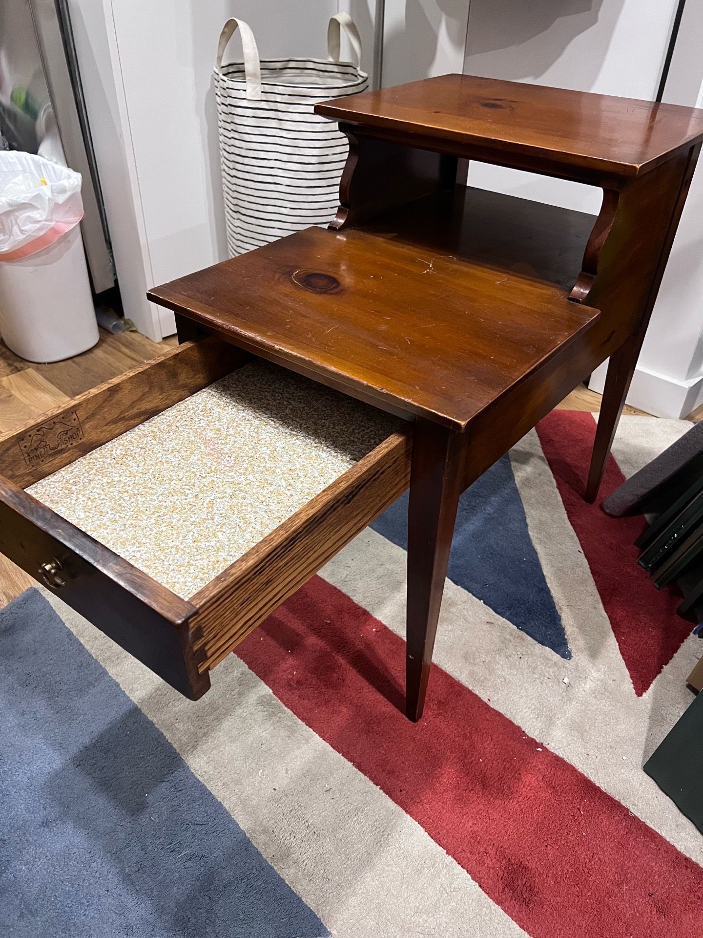 Antique Wooden Side Table - photo 2
