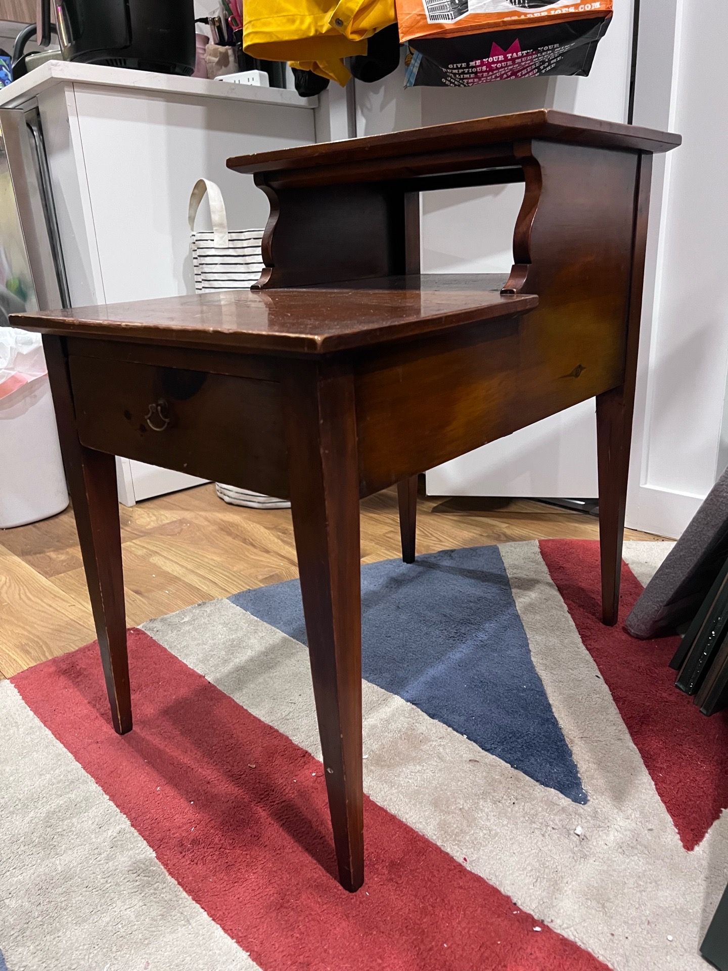 Antique Wooden Side Table - photo 3