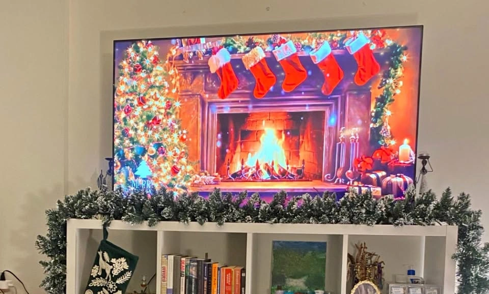 Christmas Garland with Lights