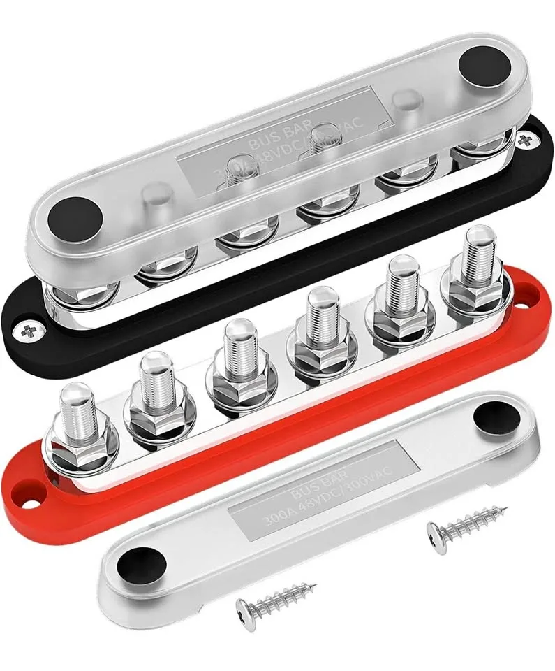 300A Bus Bar 12V Power Distribution Block with Cover