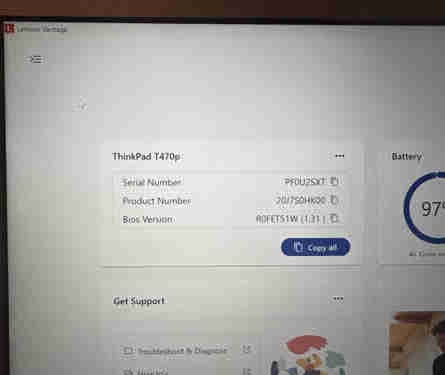Lenovo ThinkPad T470p i7-7820HQ 32GB RAM 500GB SSD