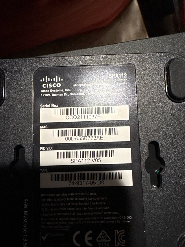 Cisco SPA112