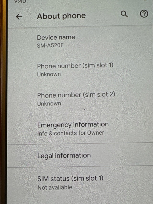 Samsung SM-A520F Unlocked Dual SIM