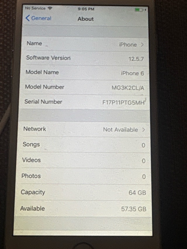 Apple iPhone 6 Unlocked 64GB - 89% Battery
