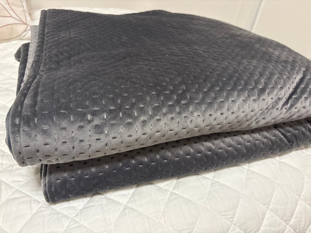Plush Grey Weighted Blanket - 41" x 60"