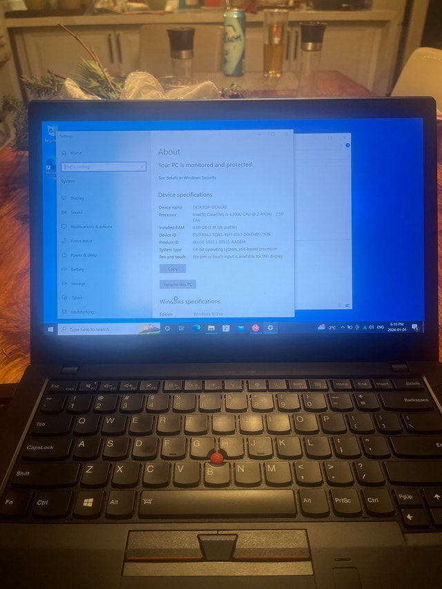 Lenovo T460S Core i5 Laptop - 8GB RAM, 256GB SSD, Win 11