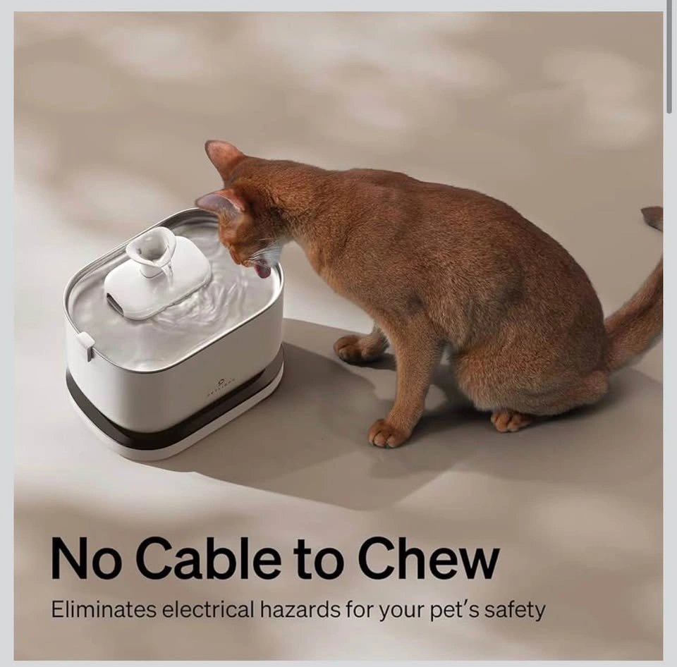 PETLIBRO Smart Cat Water Fountain - Stainless Steel, WiFi, Cordl - photo 3