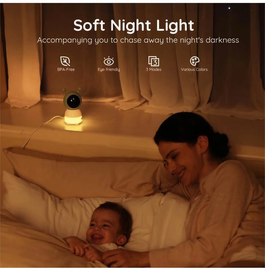 Boifun Smart Baby Monitor - 2K HD, 2-Way Audio, App Control - photo 4
