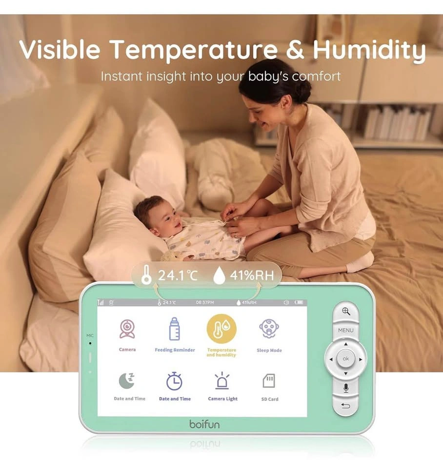 Boifun Smart Baby Monitor - 2K HD, 2-Way Audio, App Control - photo 5
