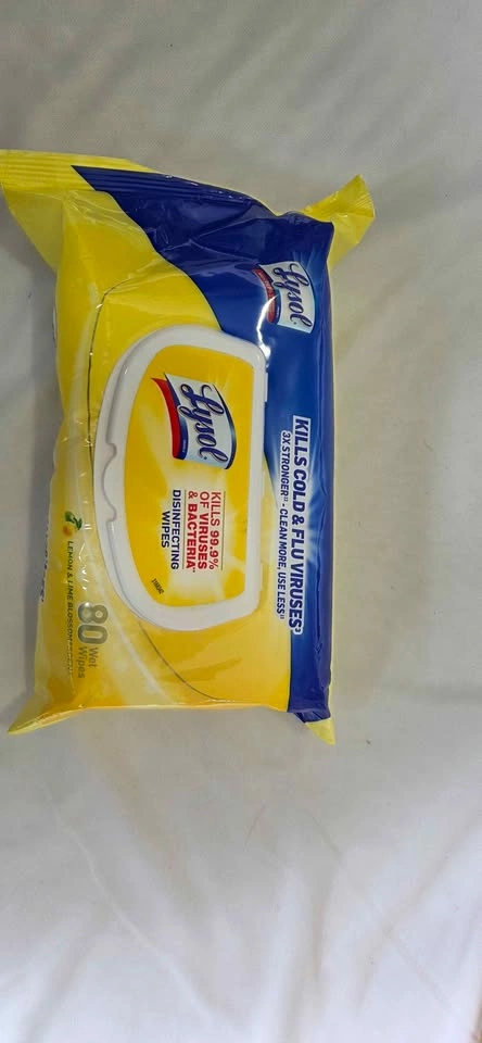 Lysol Disinfecting Wipes Lemon & Lime Blossom 6 Pack - photo 3