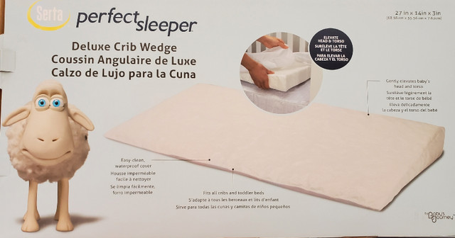 Crib pillow wedge