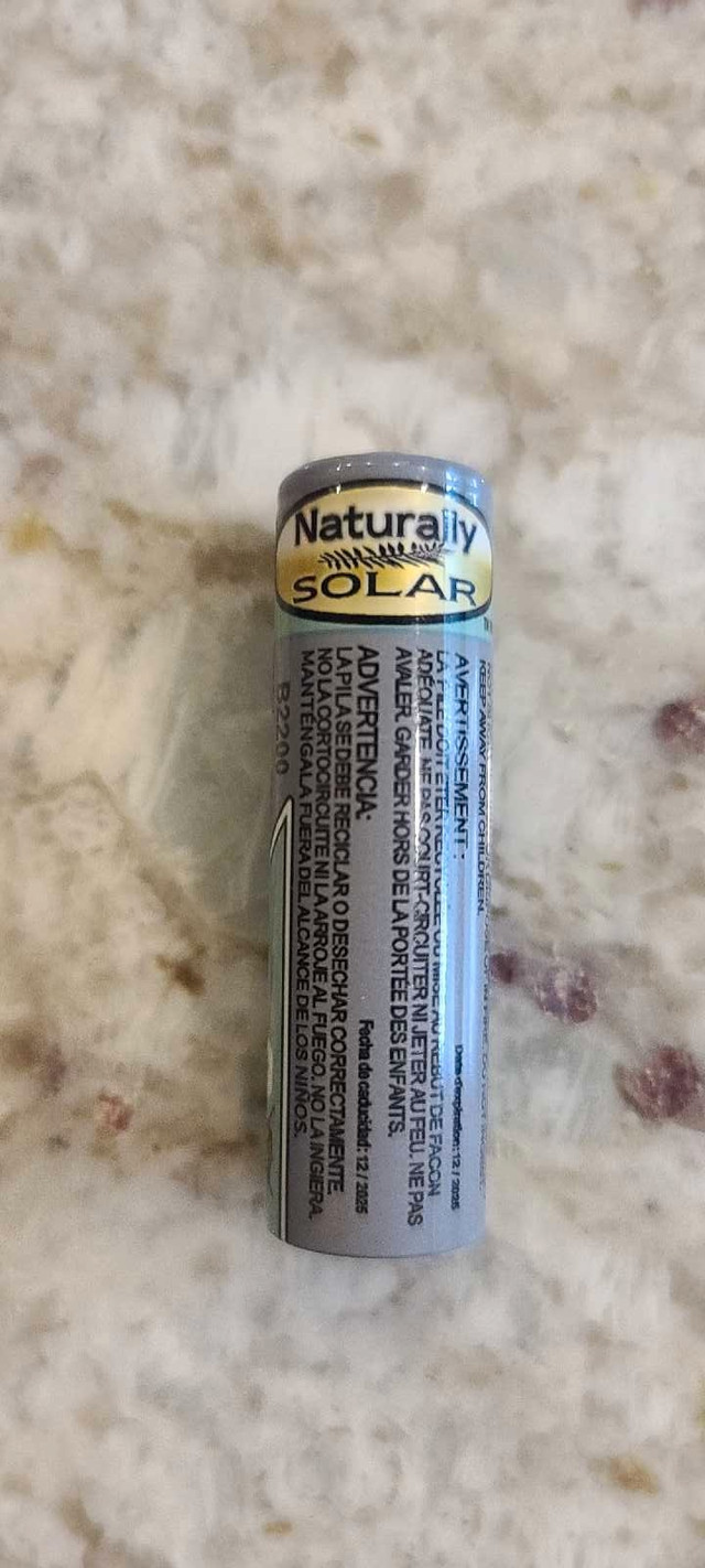Solar light batteries