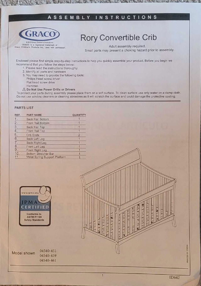 Graco Rory Crib