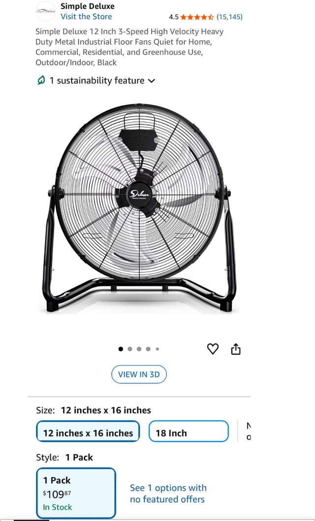 Like New Simple Deluxe Fan - Powerful & Quiet - photo 2