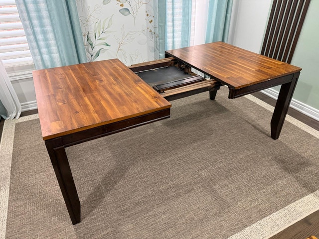 Wood Dining Table with 8 Chairs - photo 3