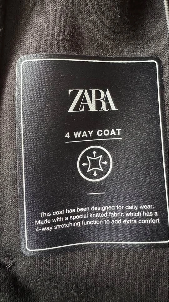 Black ZARA Coat (Size S) - photo 3