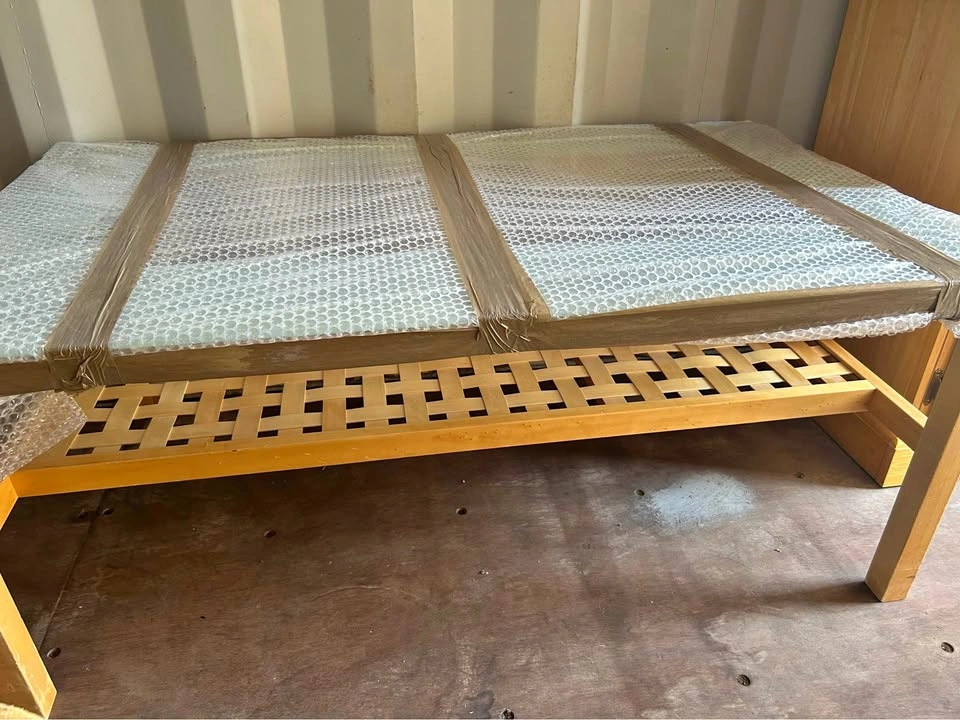 Glass-topped coffee table