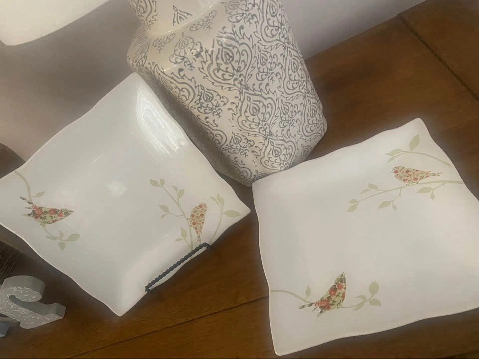Set of 2 Fine China Plates - photo 4
