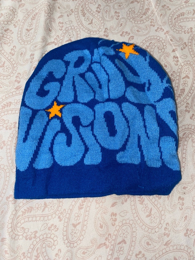Blue Gravity Vision Beanie Y2K