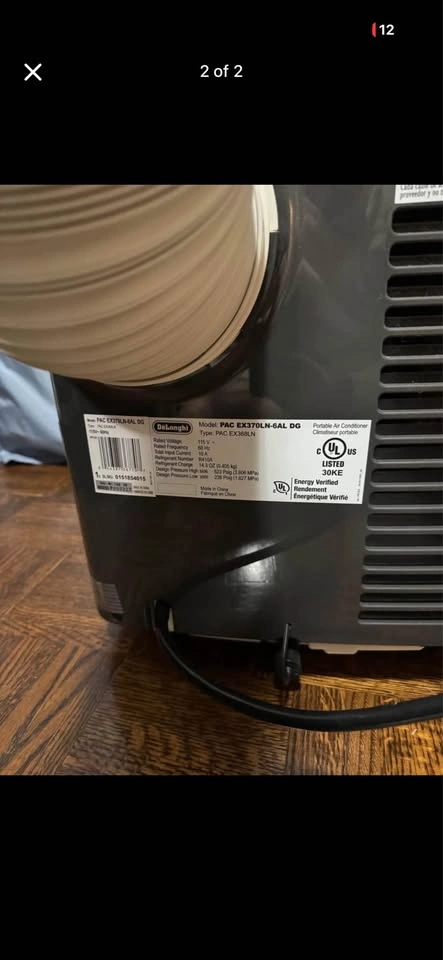 De'Longhi Portable Air Conditioner - Like New - $400 CAD - Toron - photo 2