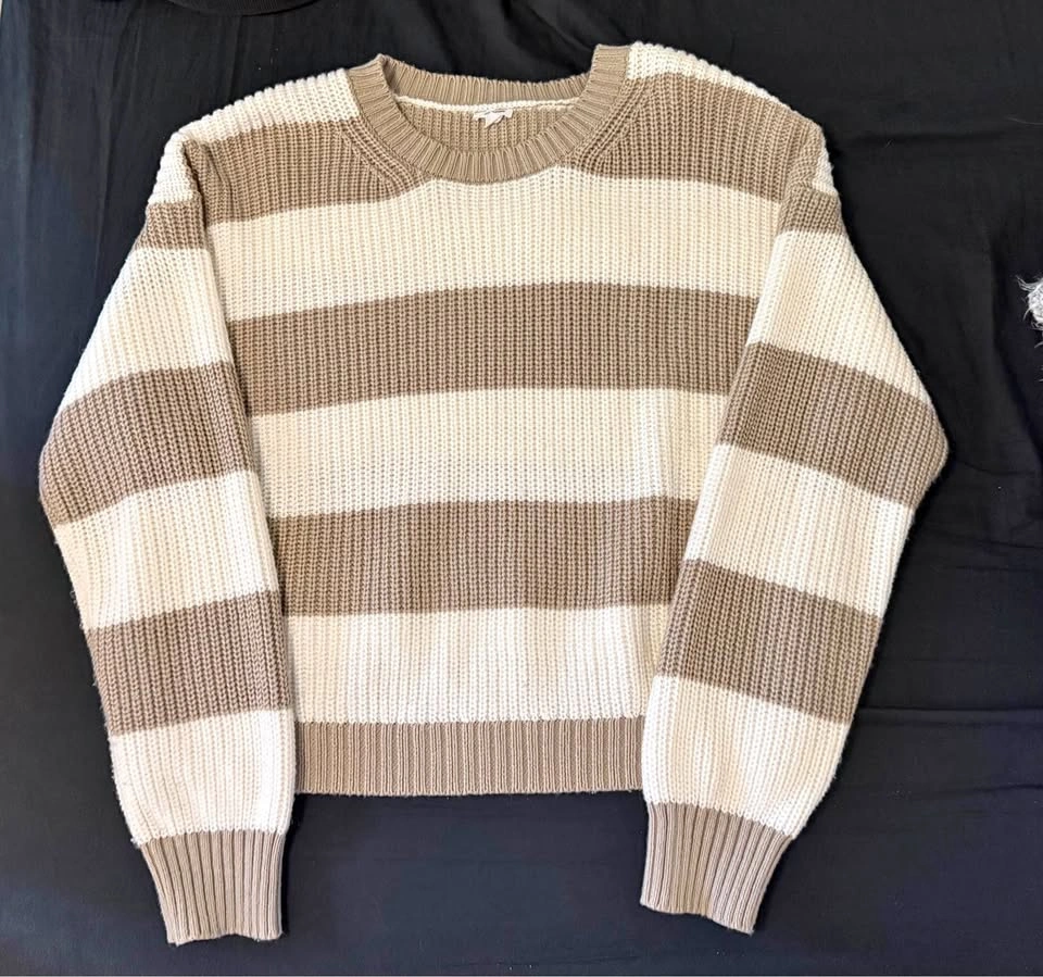 Large Striped Garage Sweater
