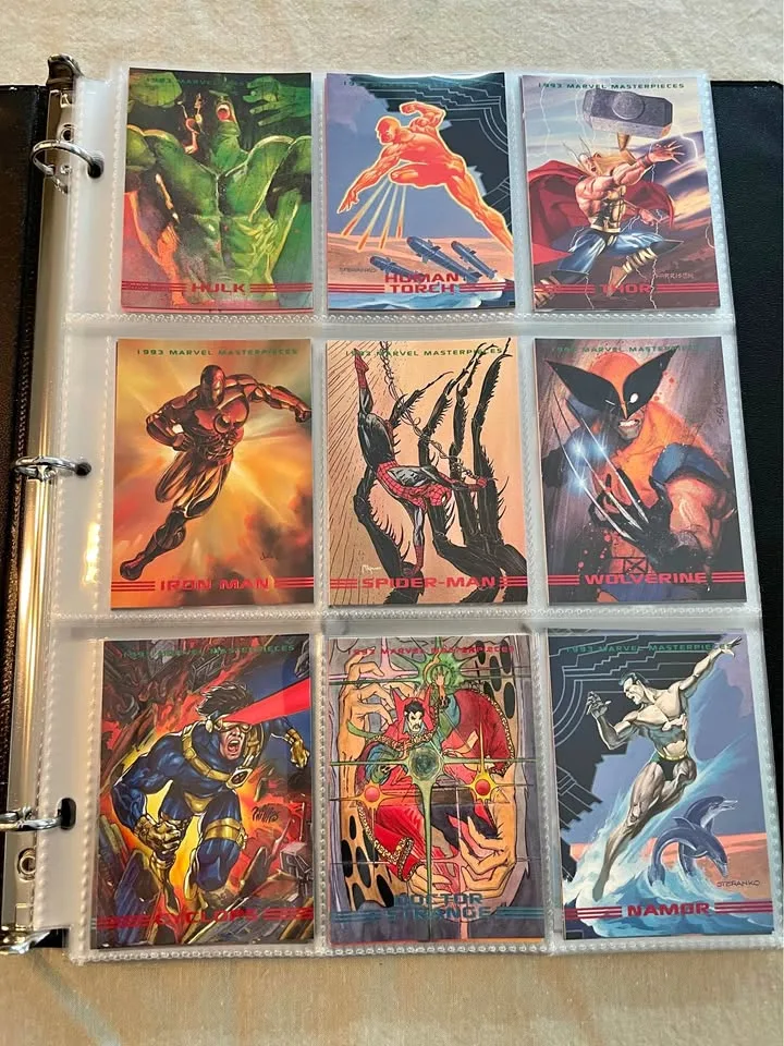 Marvel Masterpieces 1993 Card Set 1-90 + S1-S8 thumbnail