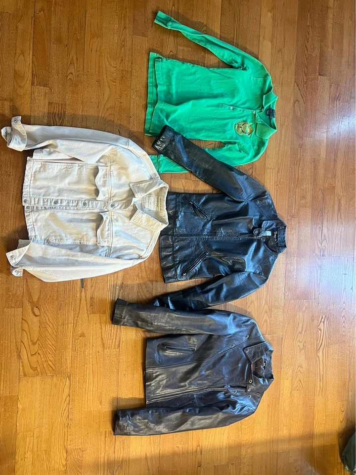 Leather Jackets, Denim Jacket, and Polo Shirt Bundle - photo 2