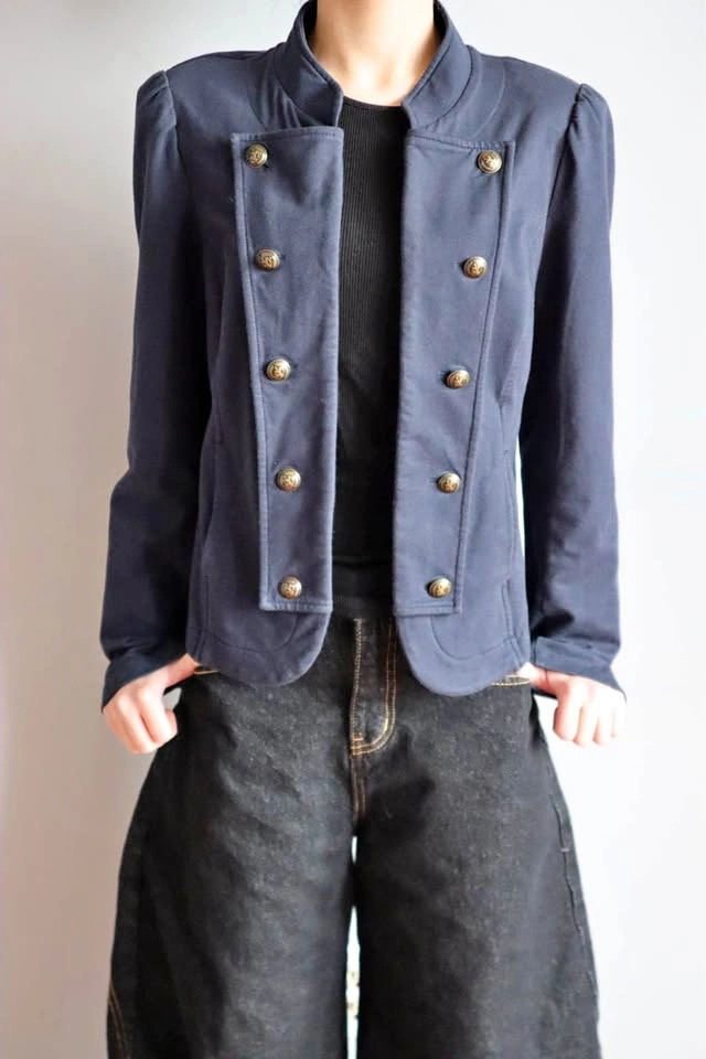 Navy blue vintage jacket fits small to medium size