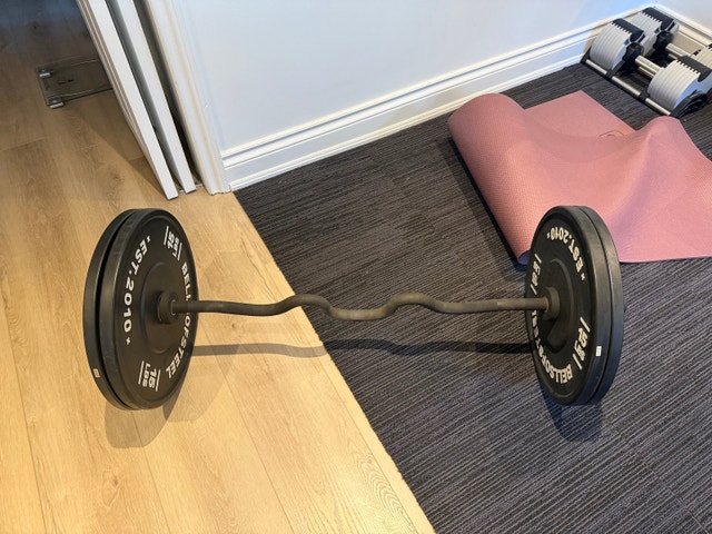 Bells of Steel Curl Bar with 60 lbs Weights - photo 2