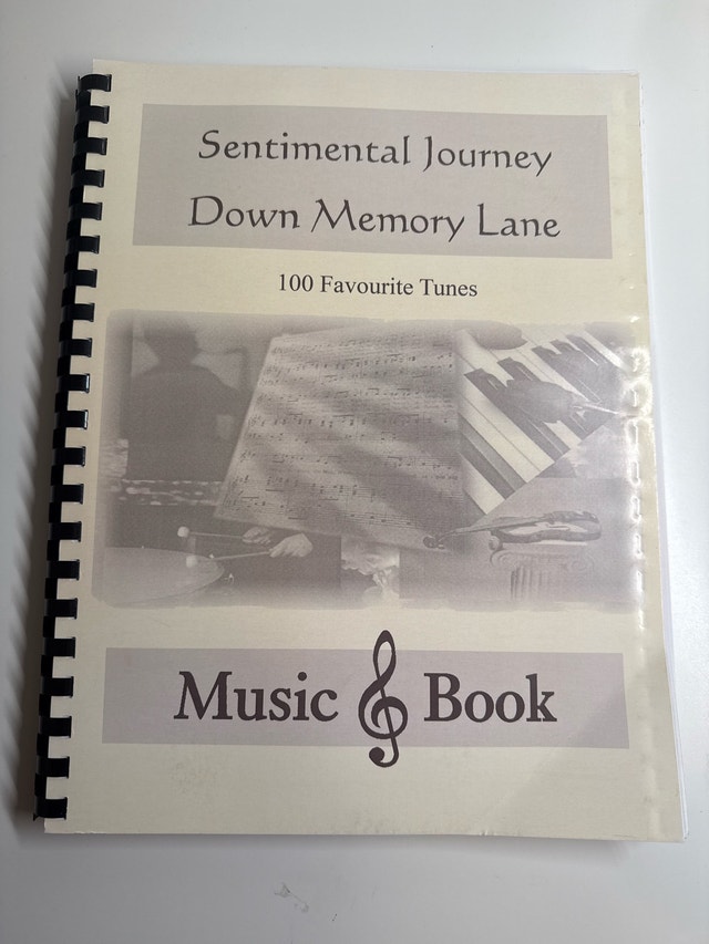 Sentimental Journey Music Book with lyric book