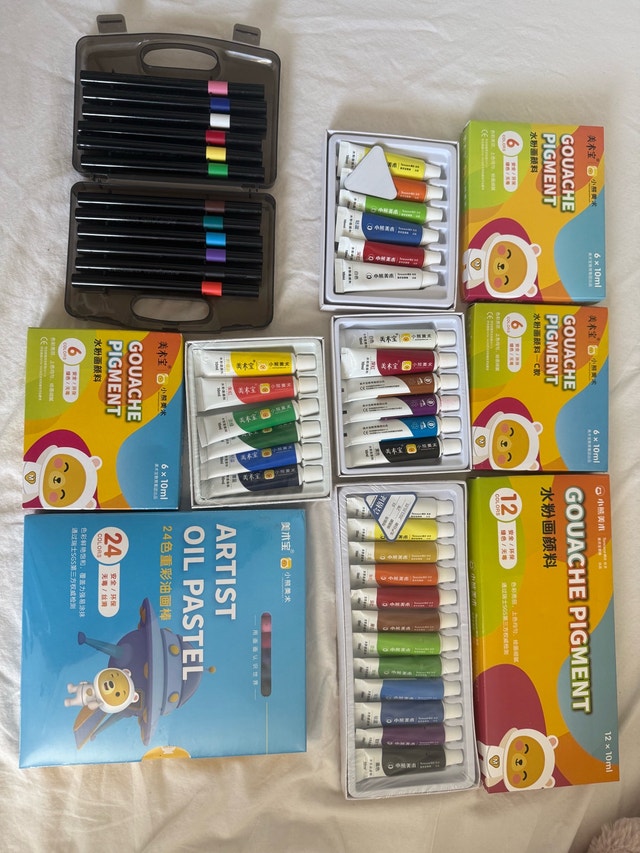 Artist Oil Pastel and Gouache Pigment Set