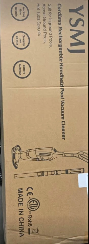 Brand New YSMJ Cordless Pool Vacuum Cleaner
