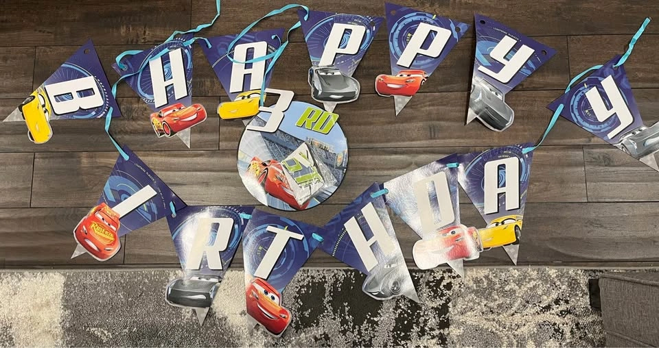 Disney Cars "Happy Birthday" DIY Garland Banner - photo 2
