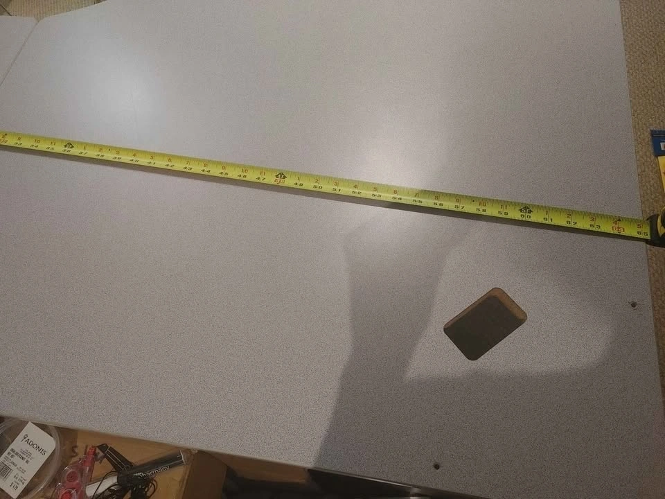 Light Gray L-Shaped Desk with Drawers - photo 5