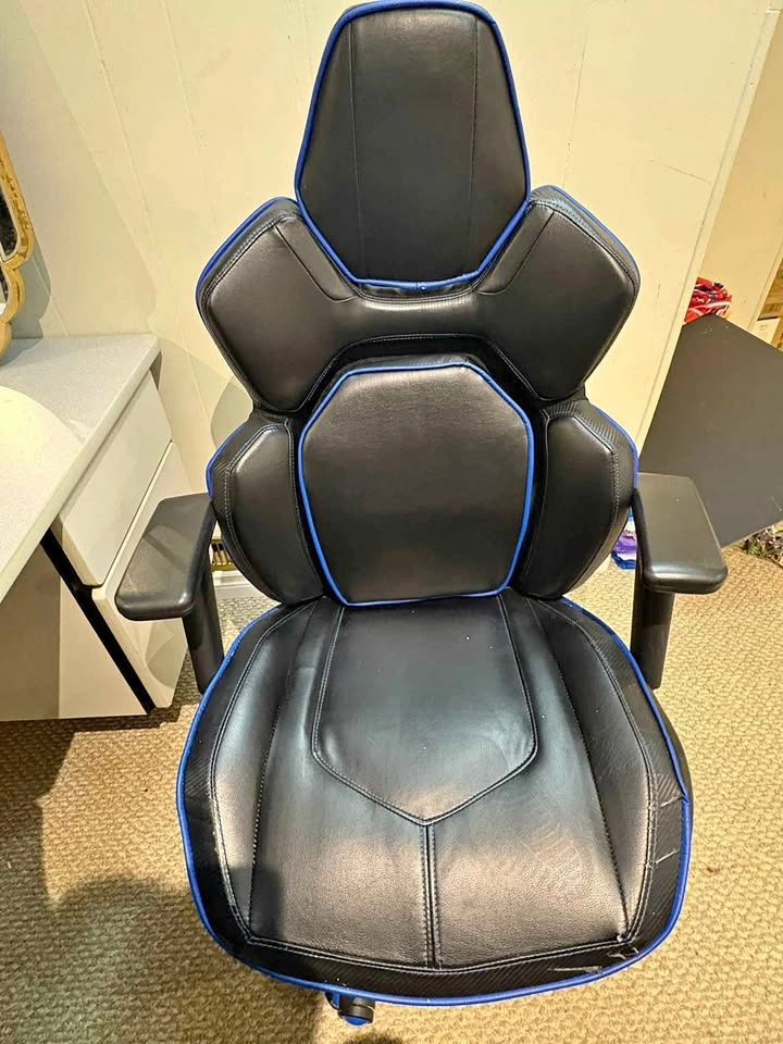 Black and Blue Gaming Chair