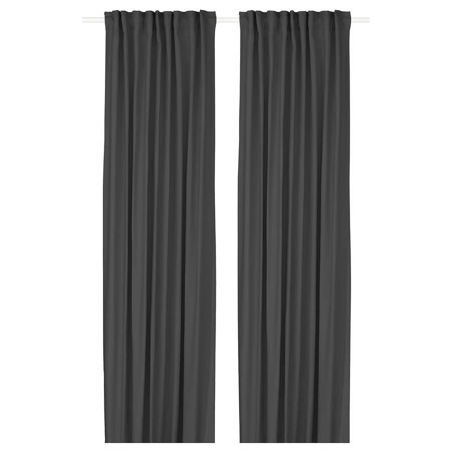 IKEA Gintsmott Curtains - Dark Grey ($15 per pair) - photo 4