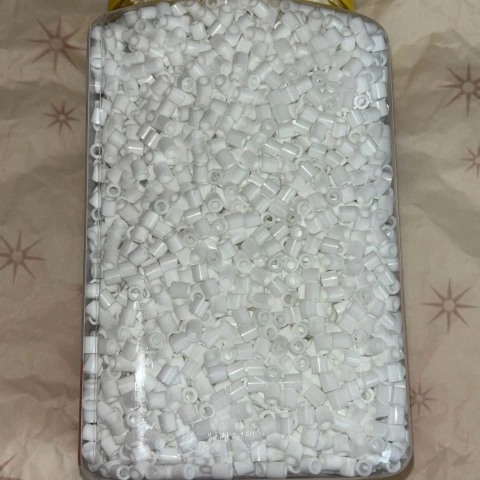 White Fuse Beads 5mm - photo 2