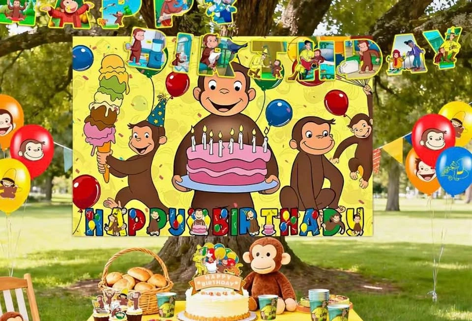 Curious George Birthday Banner