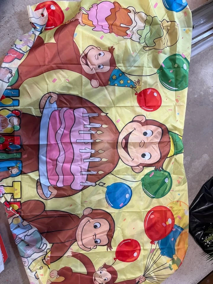 Curious George Birthday Banner - photo 2