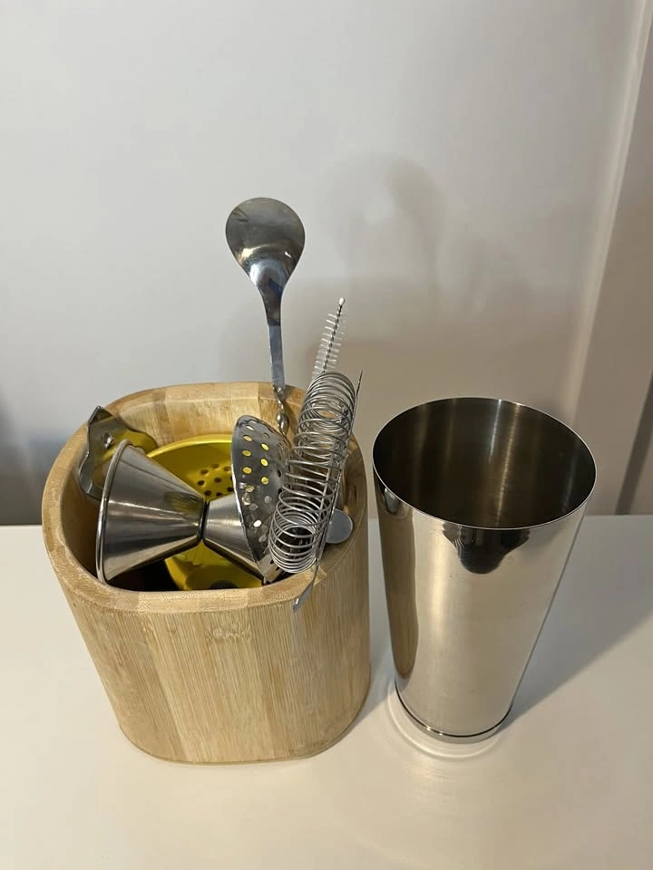 9pc Bar Tools: Shaker, Jigger, Strainers, Citrus Squeezer, etc